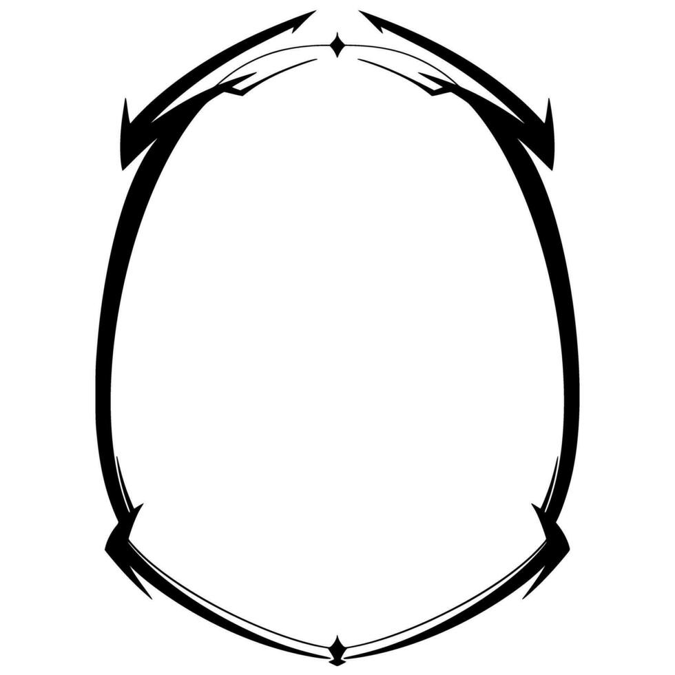 Frame Tribal Element Fill vector