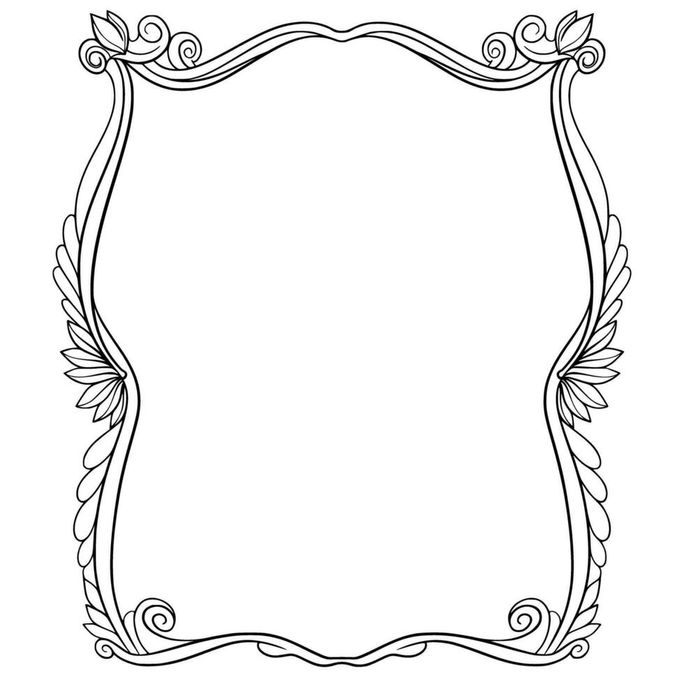 Frame Border Ornamental Design vector