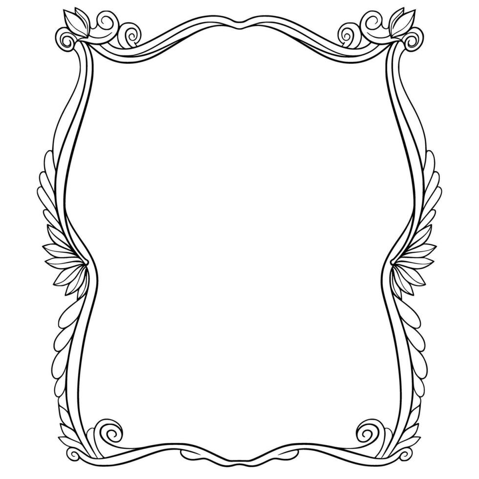 Frame Border Ornamental Design vector