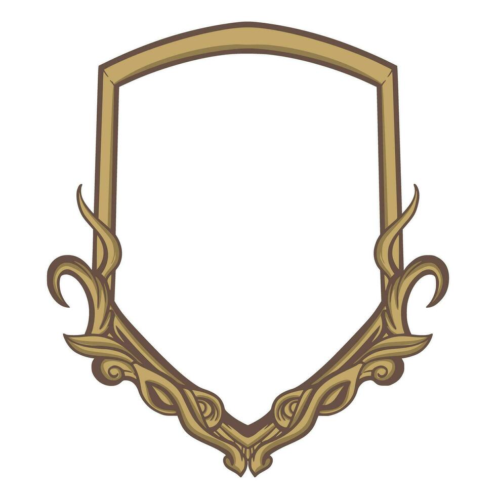marco frontera ornamental diseño vector