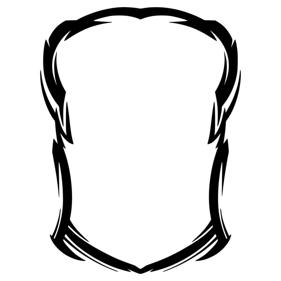 Frame Tribal Element Fill vector