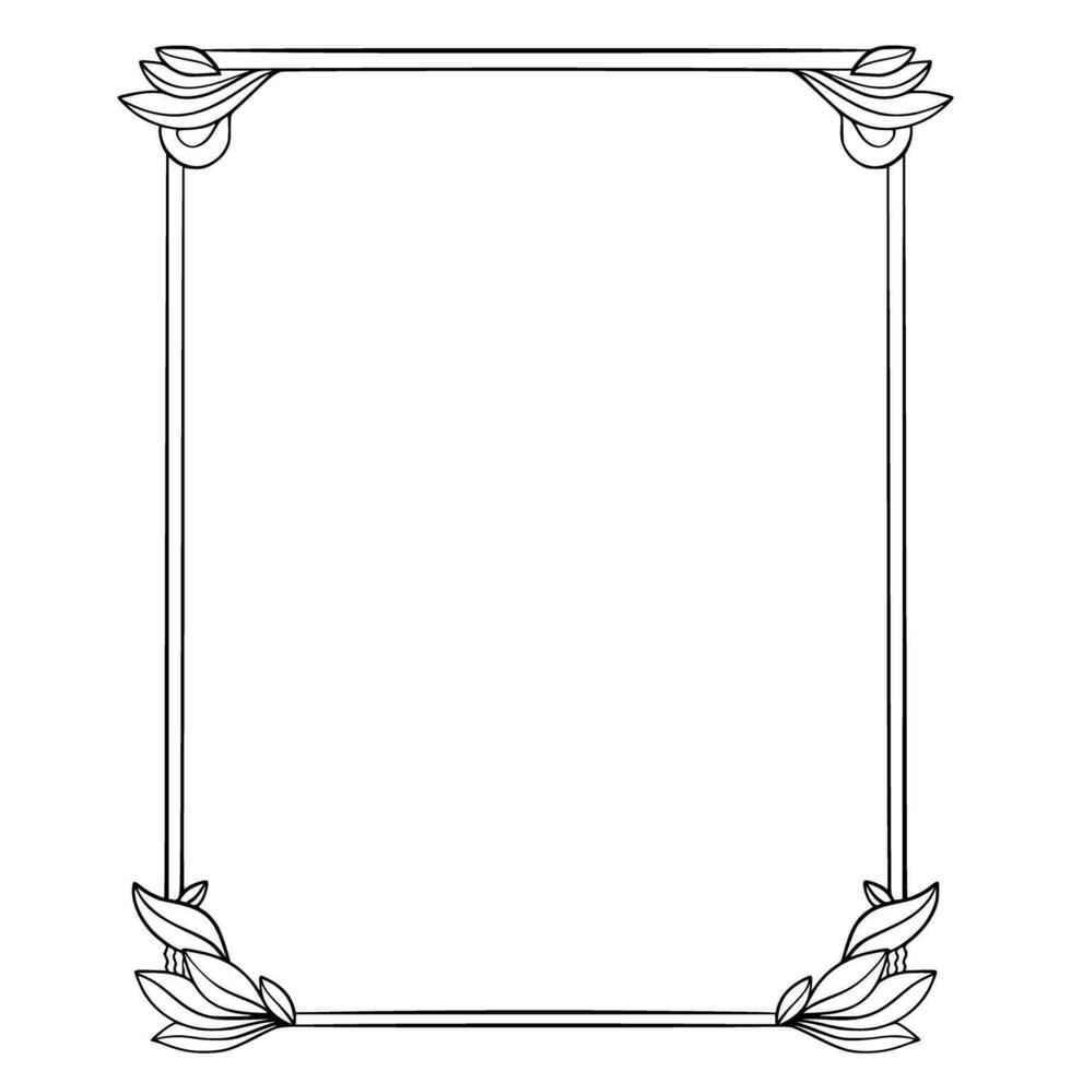 Frame Border Ornamental Design vector