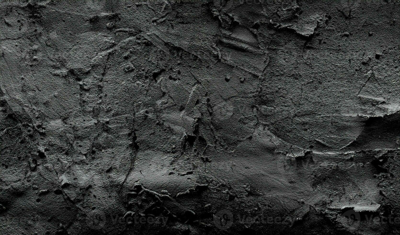 Old wall texture cement dark black gray  background abstract grey color design are light with white gradient background. photo