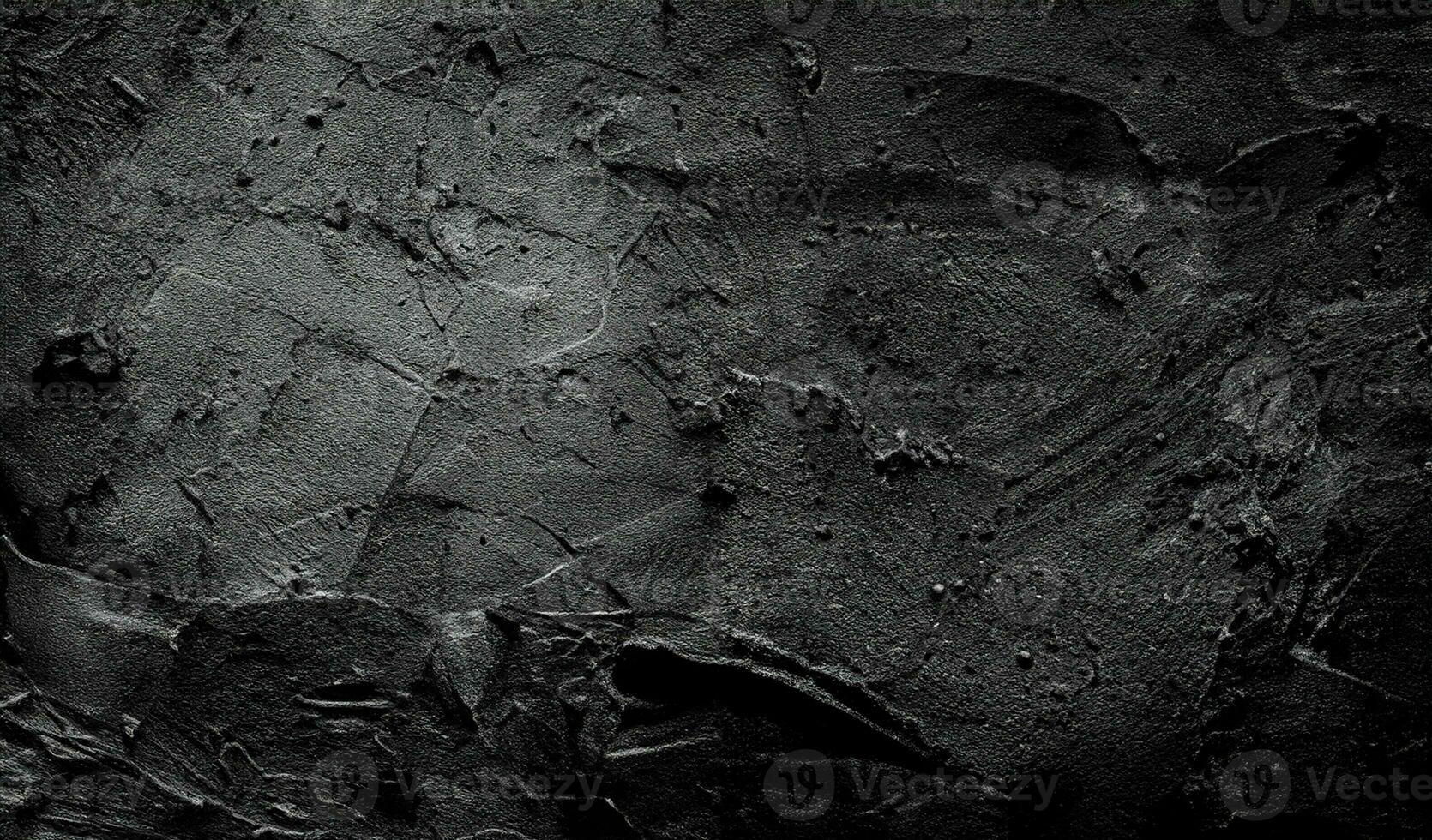 Old wall texture cement dark black gray  background abstract grey color design are light with white gradient background. photo