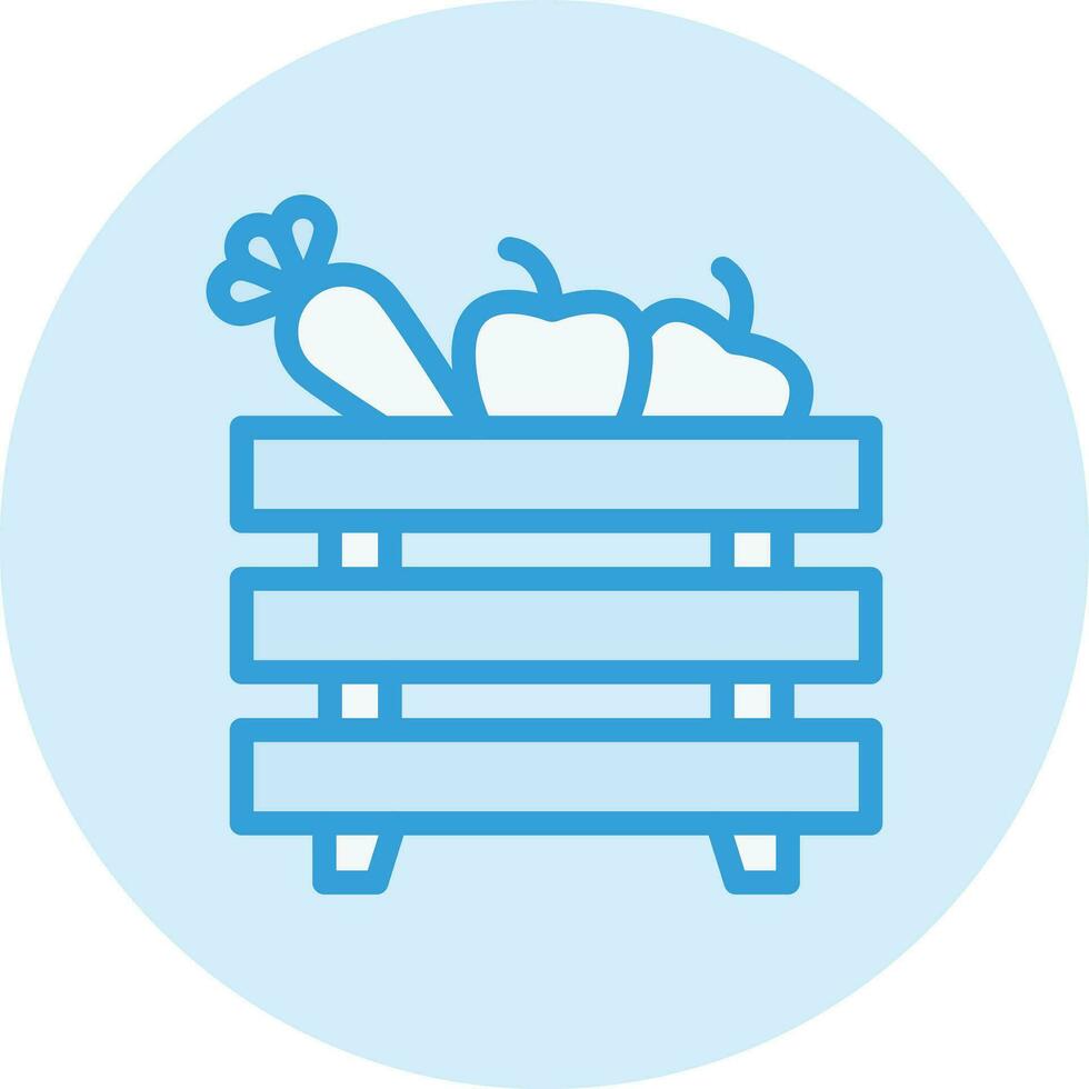 Fruit basket Vector Icon Design Illustration