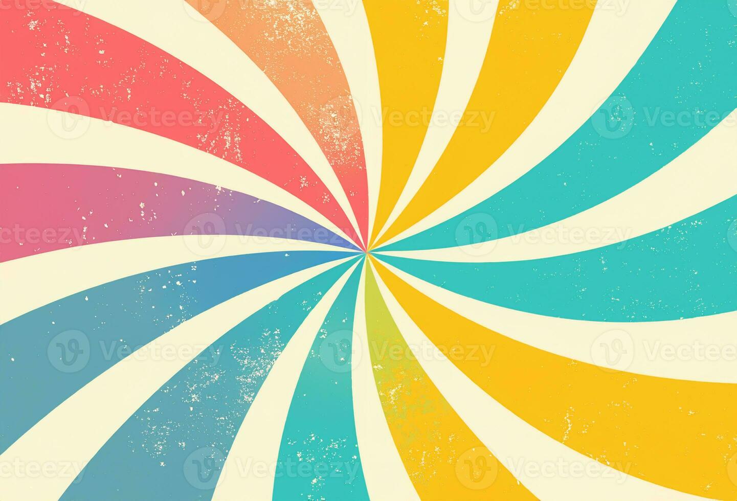 Summer colourful groovy retro burst background photo