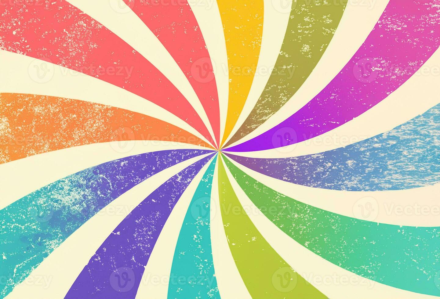Summer colourful groovy retro burst background photo