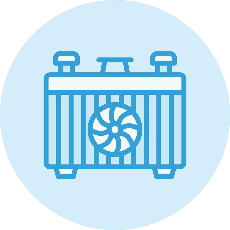 Car radiator Vector Icon Design Illustration