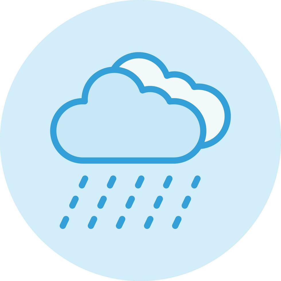 ilustración de diseño de icono de vector de lluvia