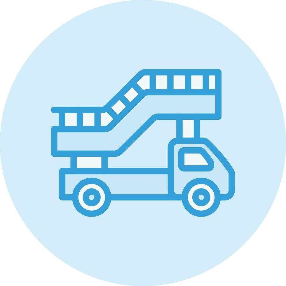 Ladder truck Vector Icon Design Illustration