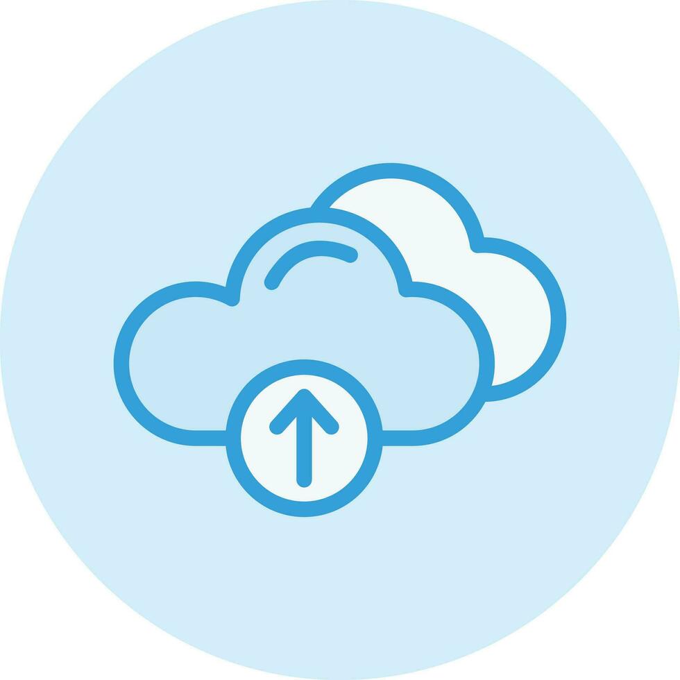 nube subir vector icono diseño ilustración