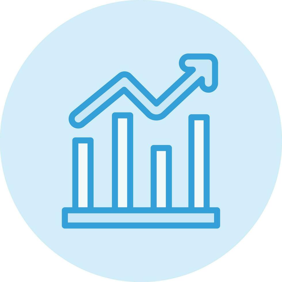 Bar graph Vector Icon Design Illustration