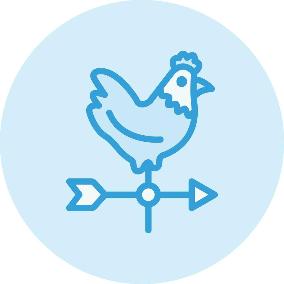Weather Vane Vector Icon Design Illustration