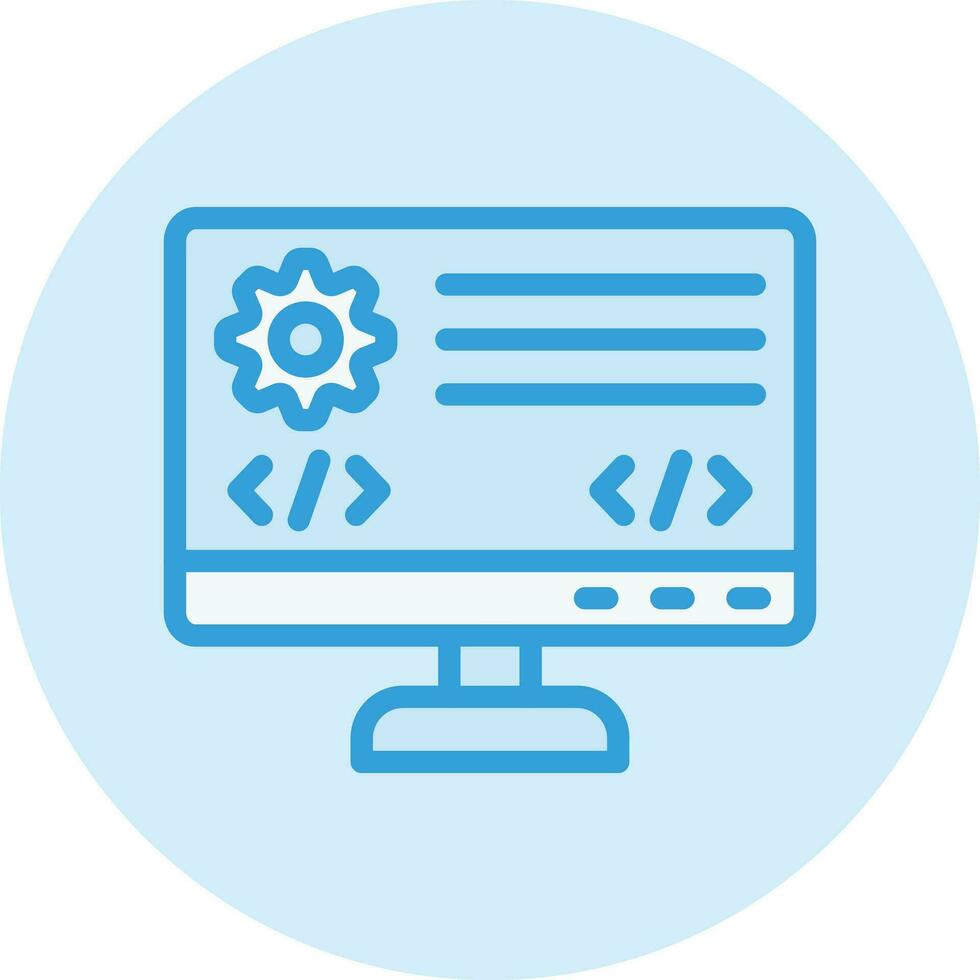 Backend Vector Icon Design Illustration