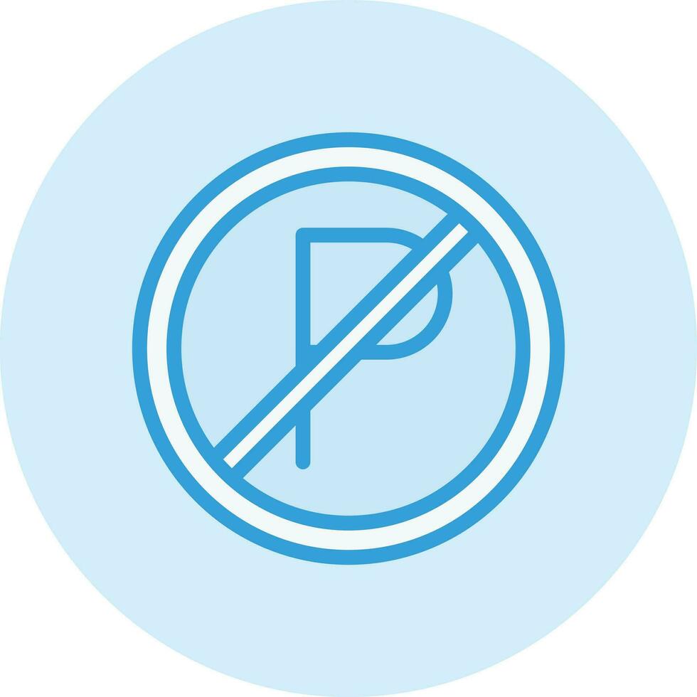 No parking Vector Icon Design Illustration