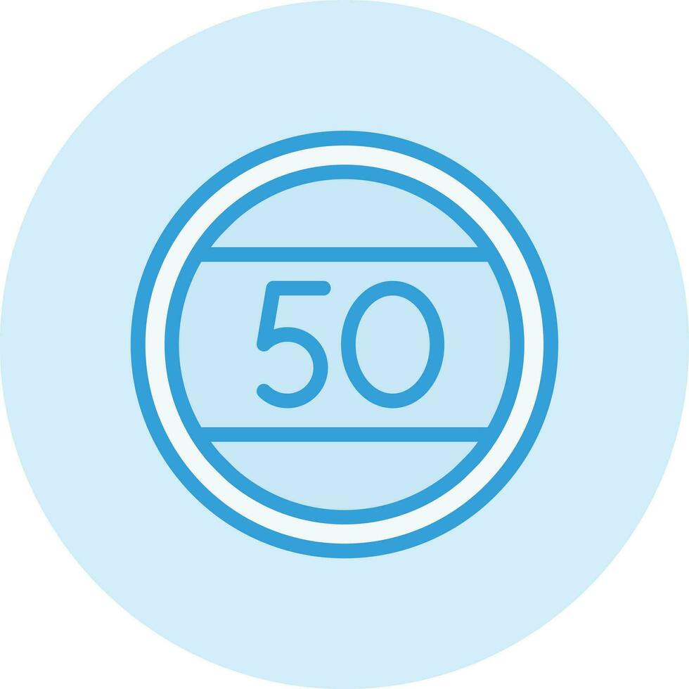 Speed limit Vector Icon Design Illustration