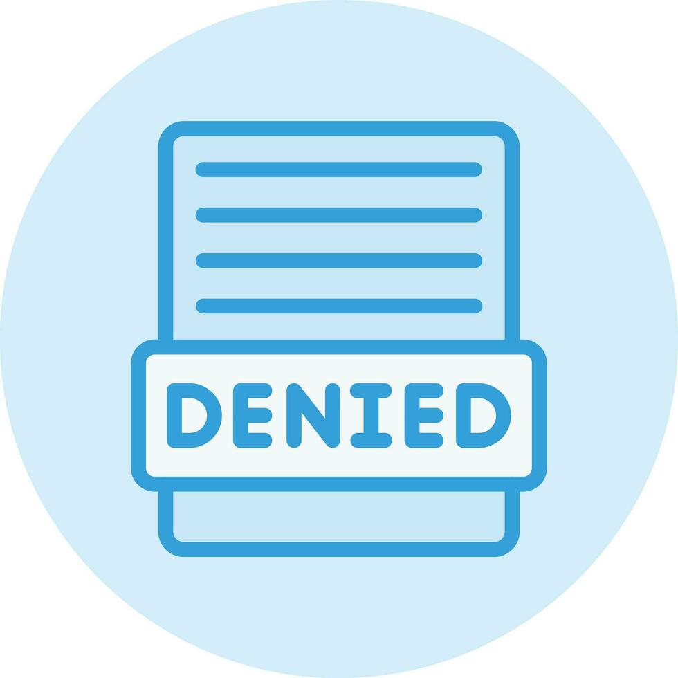 Denied Vector Icon Design Illustration