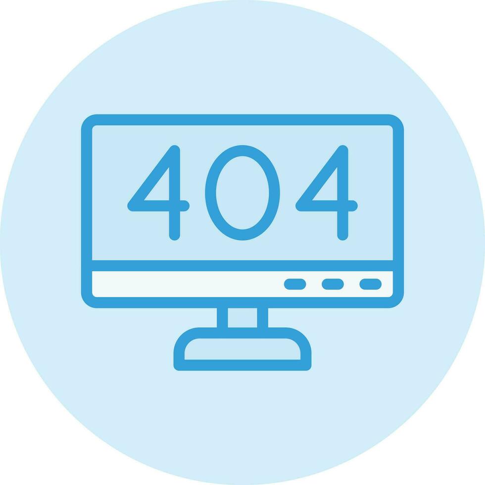 Ilustración de diseño de icono de vector de error 404