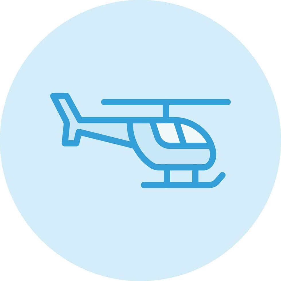 Ilustración de diseño de icono de vector de helicóptero