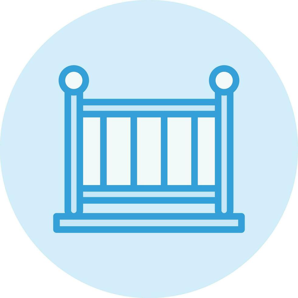 Baby Crib Vector Icon Design Illustration