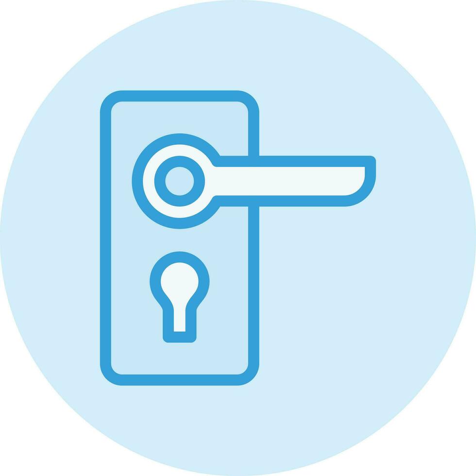 ilustración de diseño de icono de vector de manija de puerta
