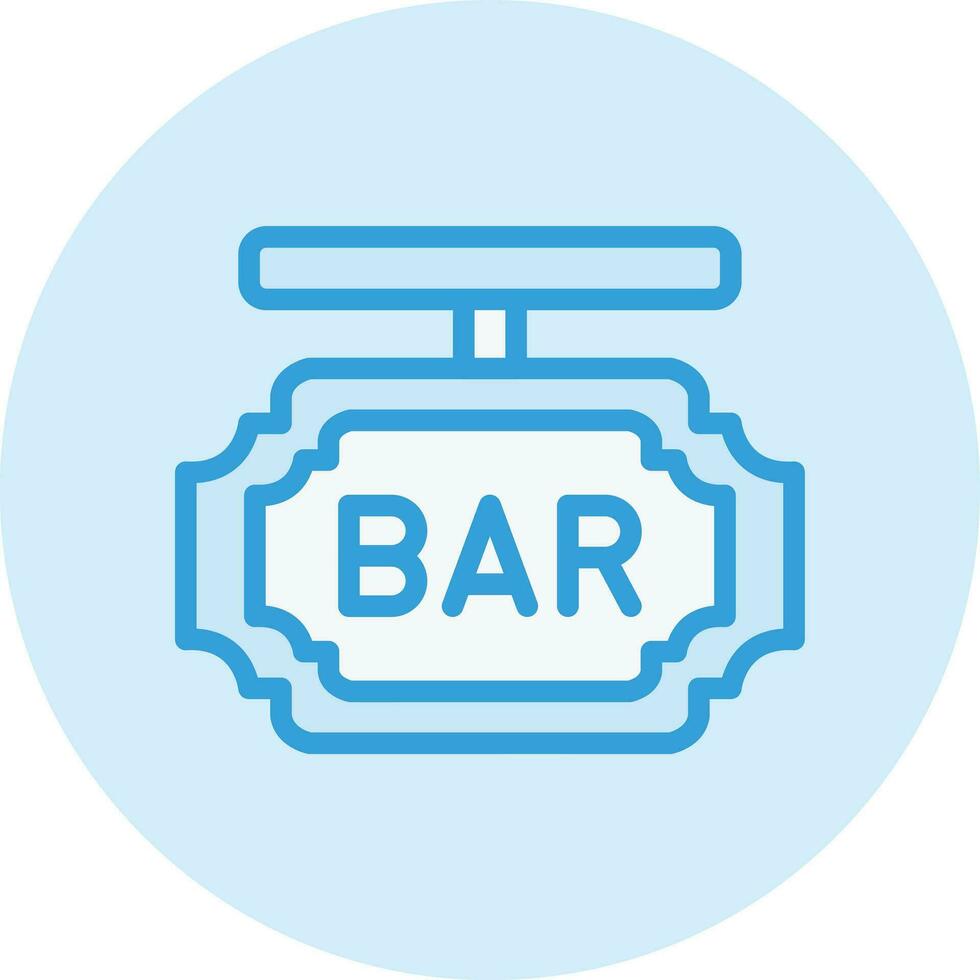 Bar Board Vector Icon Design Illustration