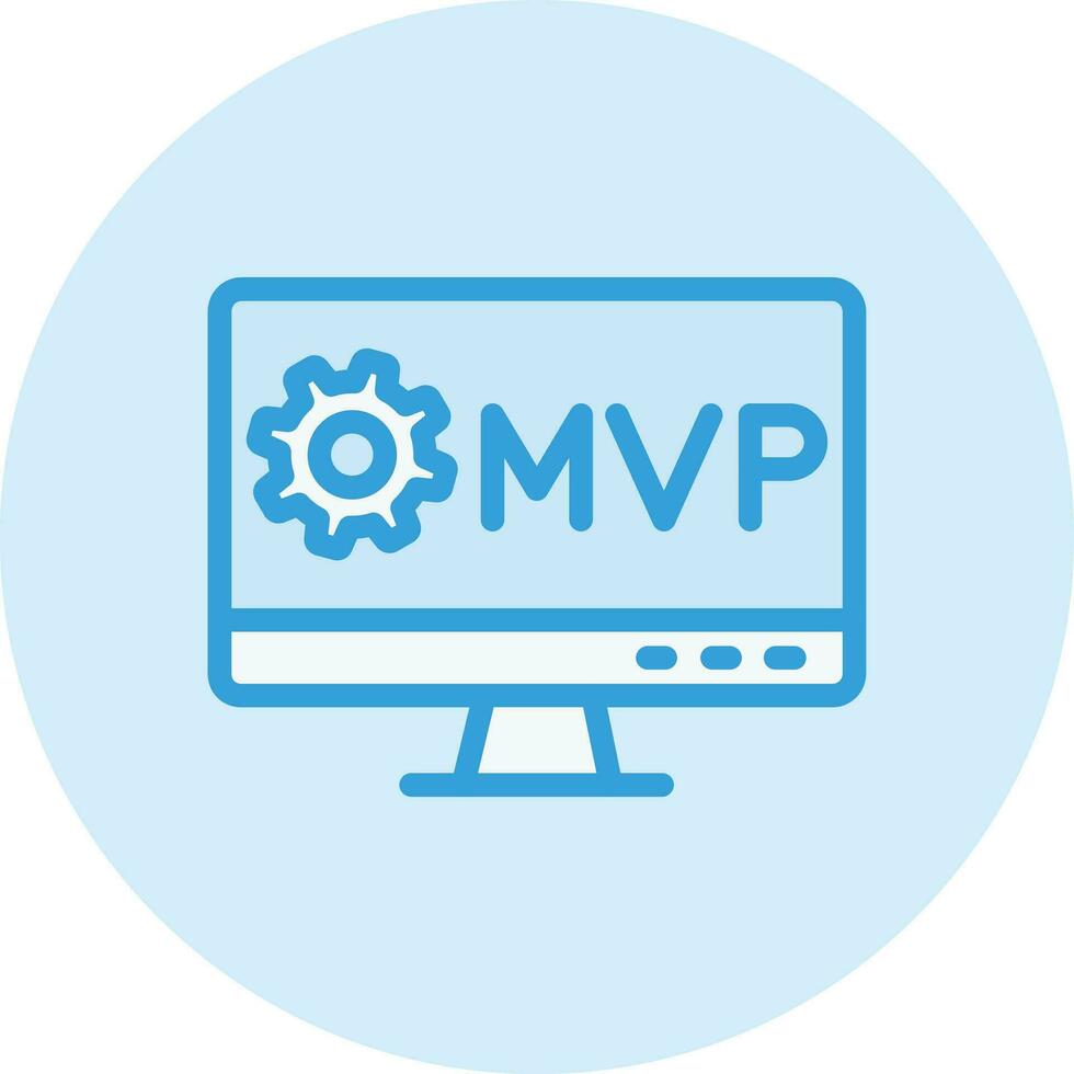 MVP Vector Icon Design Illustration