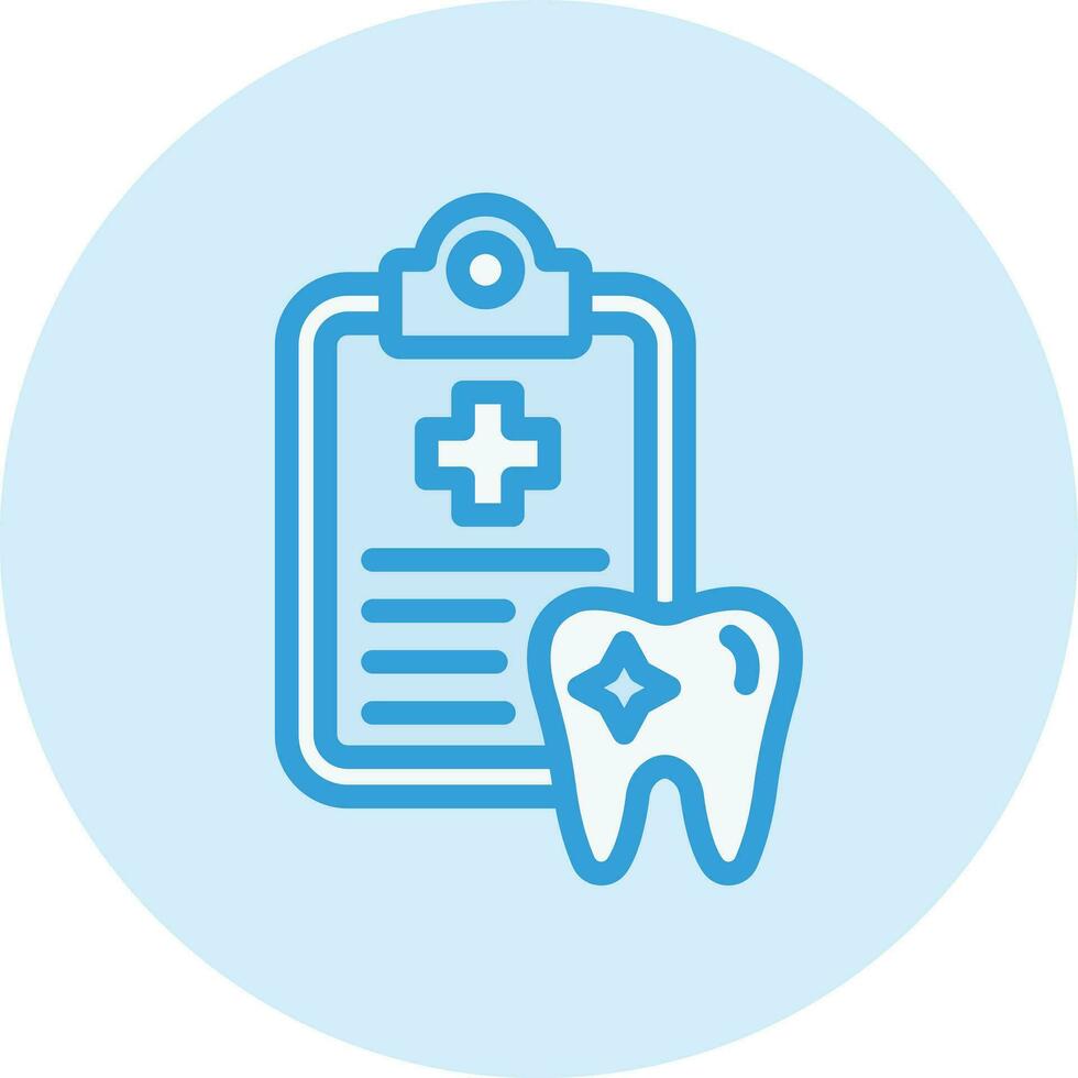 Dental Record Vector Icon Design Illustration