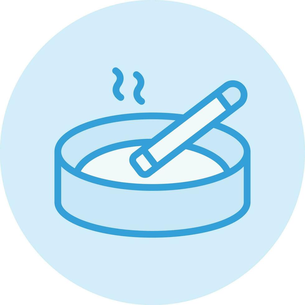 Ashtray Vector Icon Design Illustration