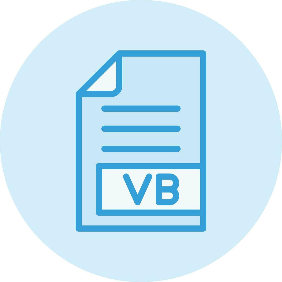 VB Vector Icon Design Illustration