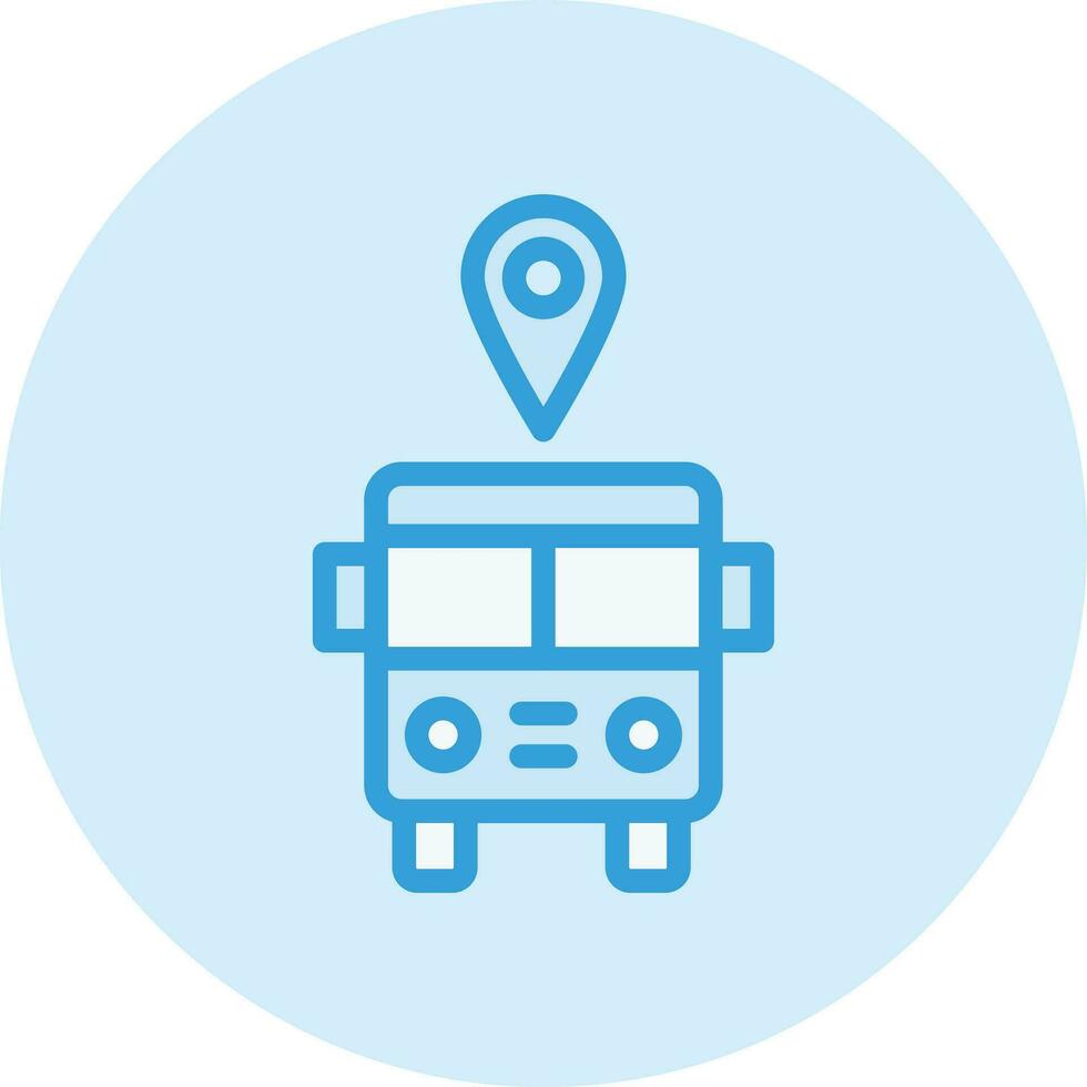 Bus station Vector Icon Design Illustration