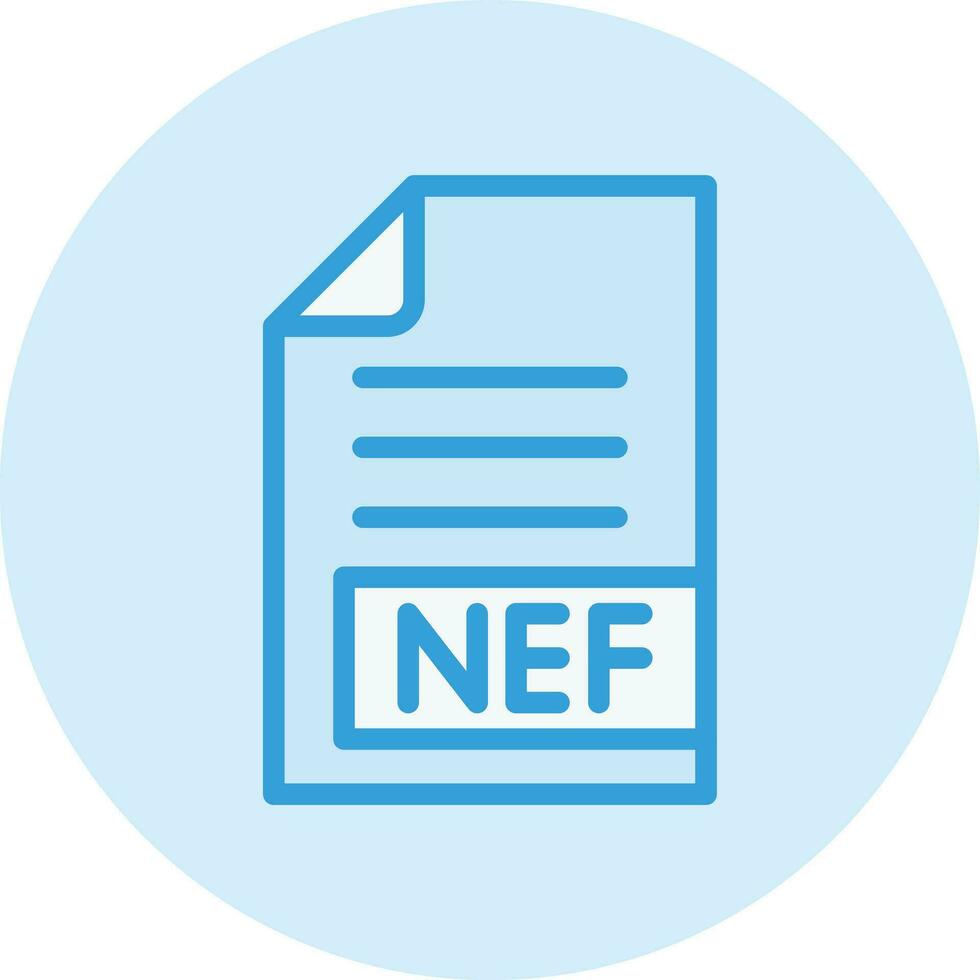 ilustración de diseño de icono de vector nef