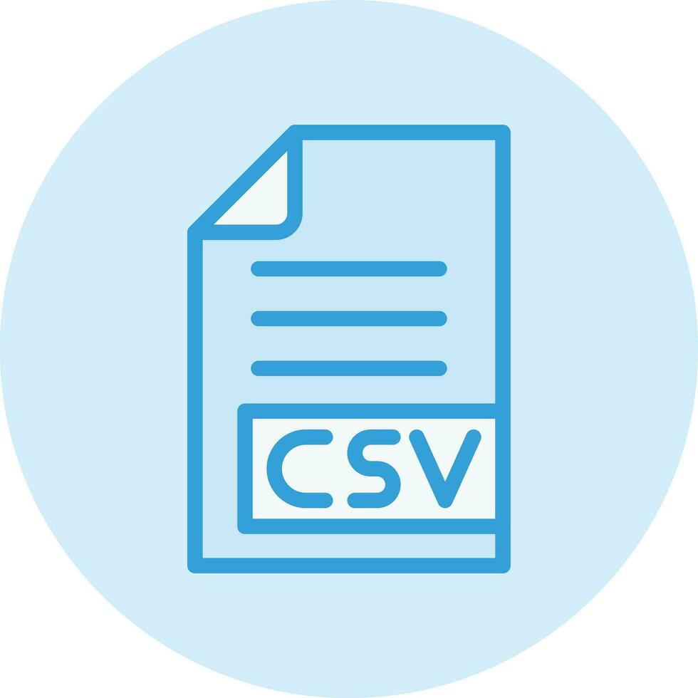 CSV Vector Icon Design Illustration
