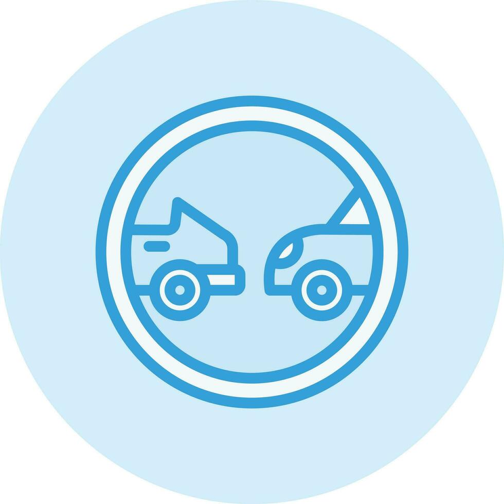 Distance Vector Icon Design Illustration