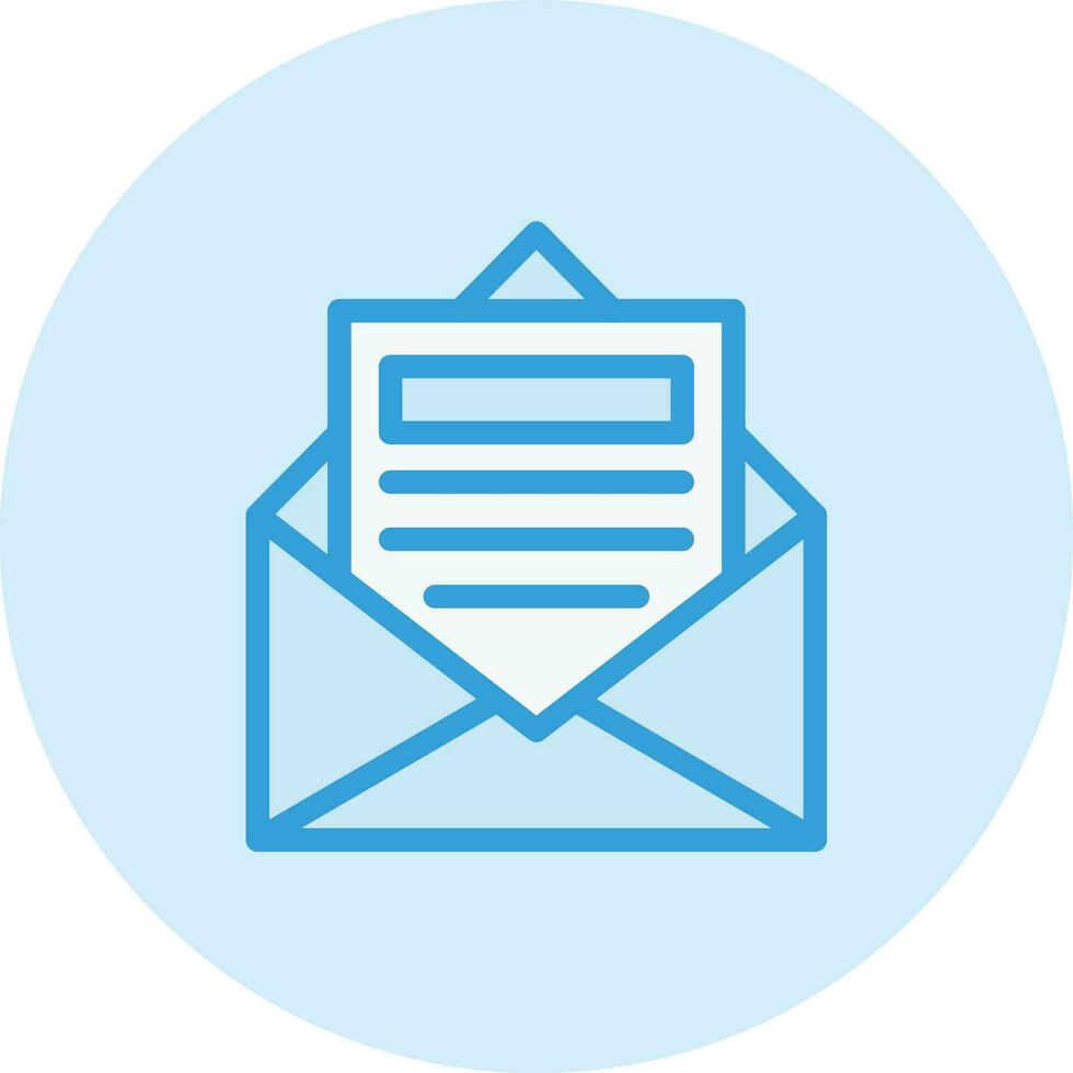 Open Email Vector Icon Design Illustration