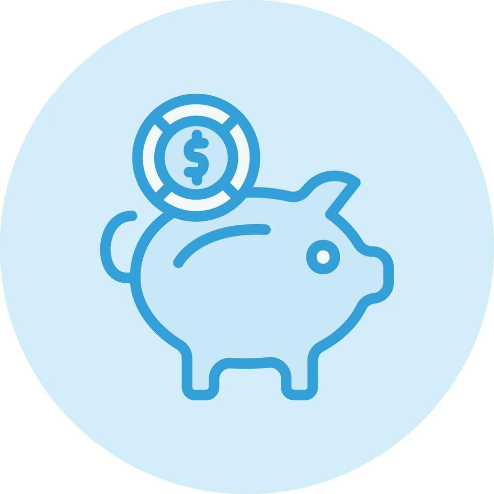 Piggy bank Vector Icon Design Illustration