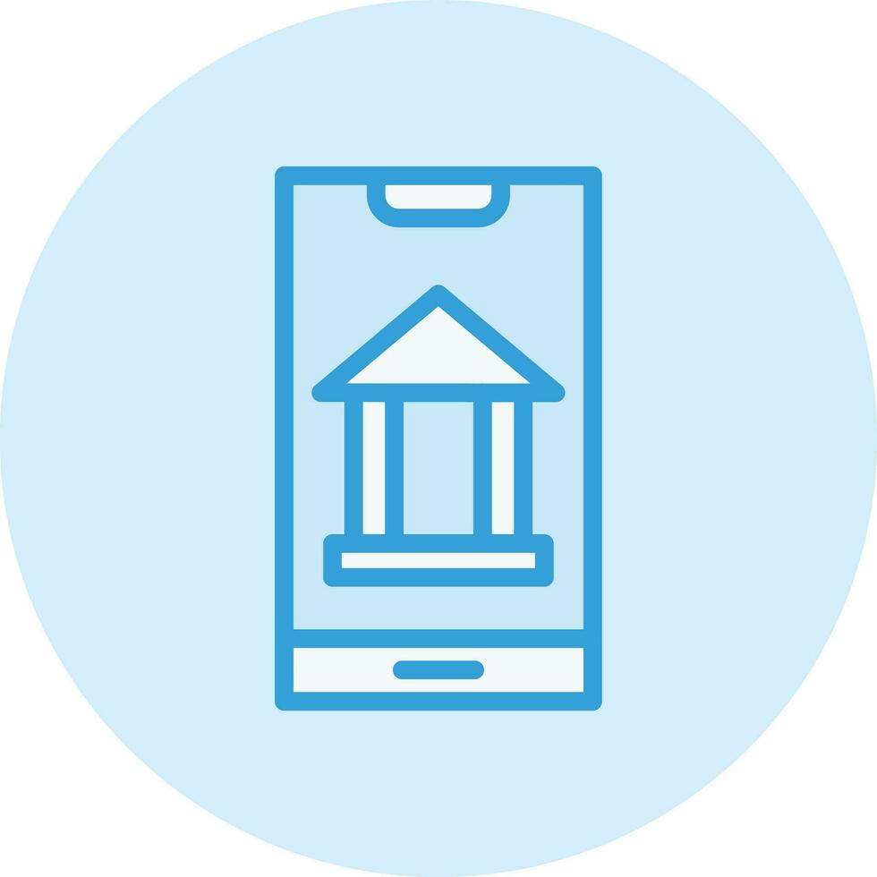 Mobile Banking Vector Icon Design Illustration