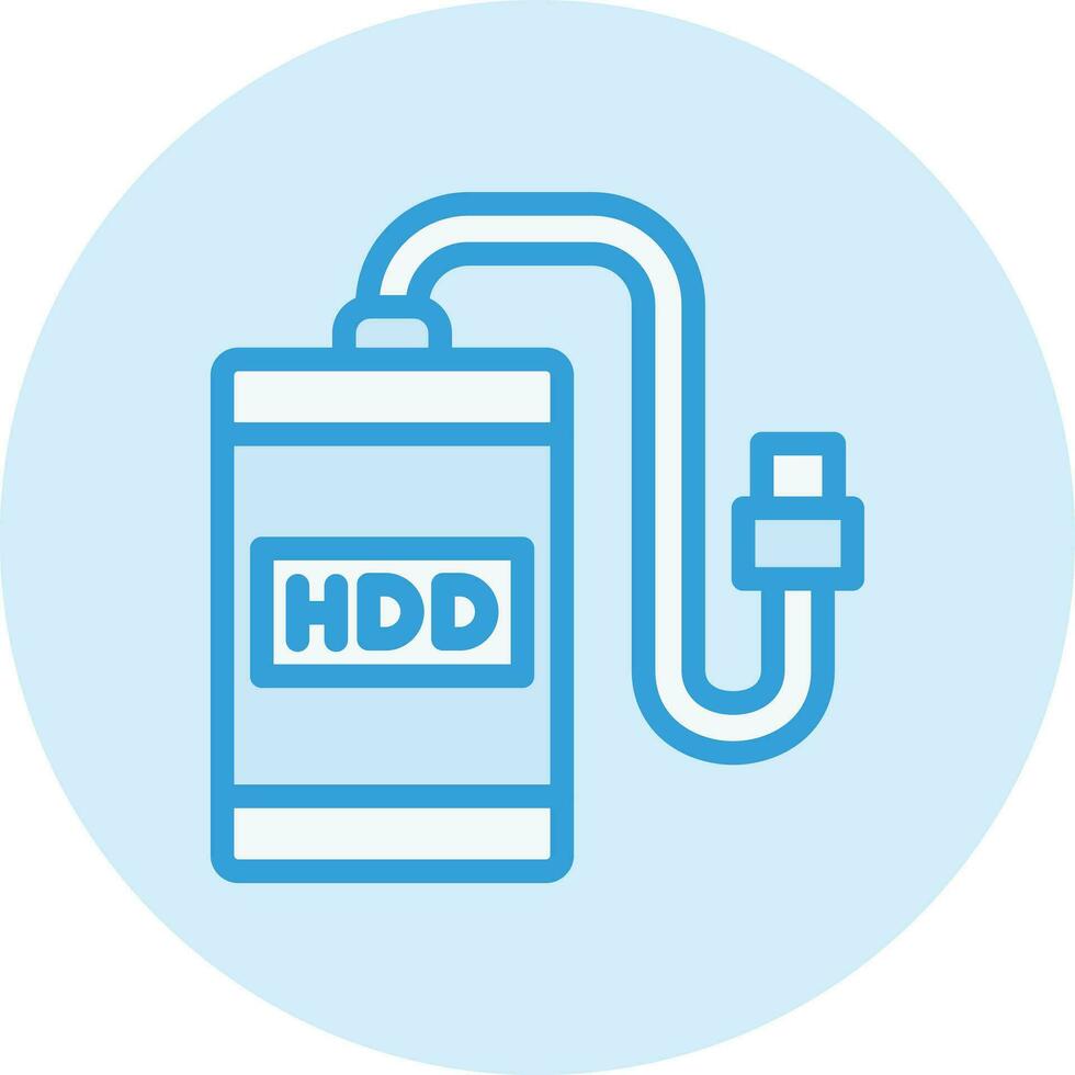External hard drive Vector Icon Design Illustration