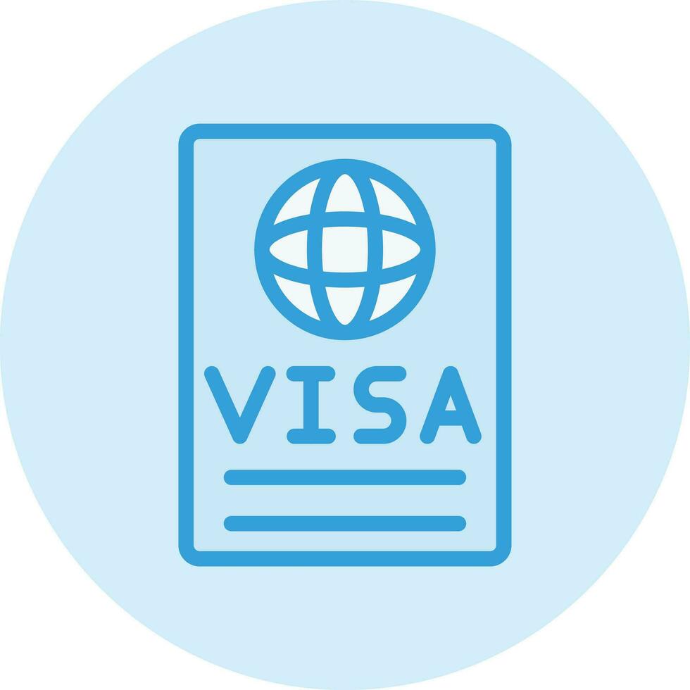 Visa Vector Icon Design Illustration