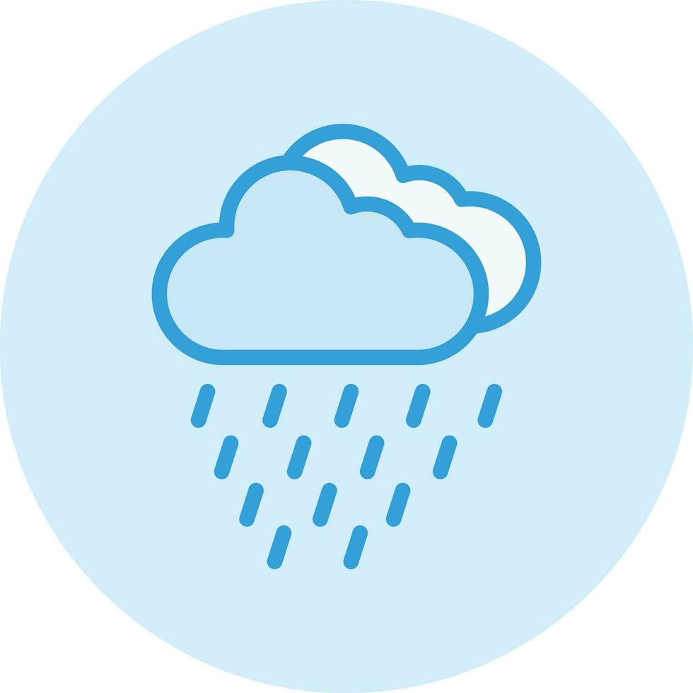 ilustración de diseño de icono de vector de lluvia