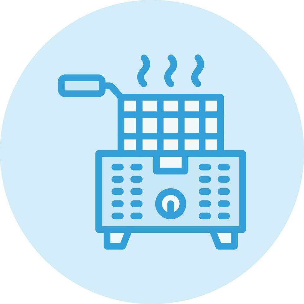 Deep Fryer Vector Icon Design Illustration