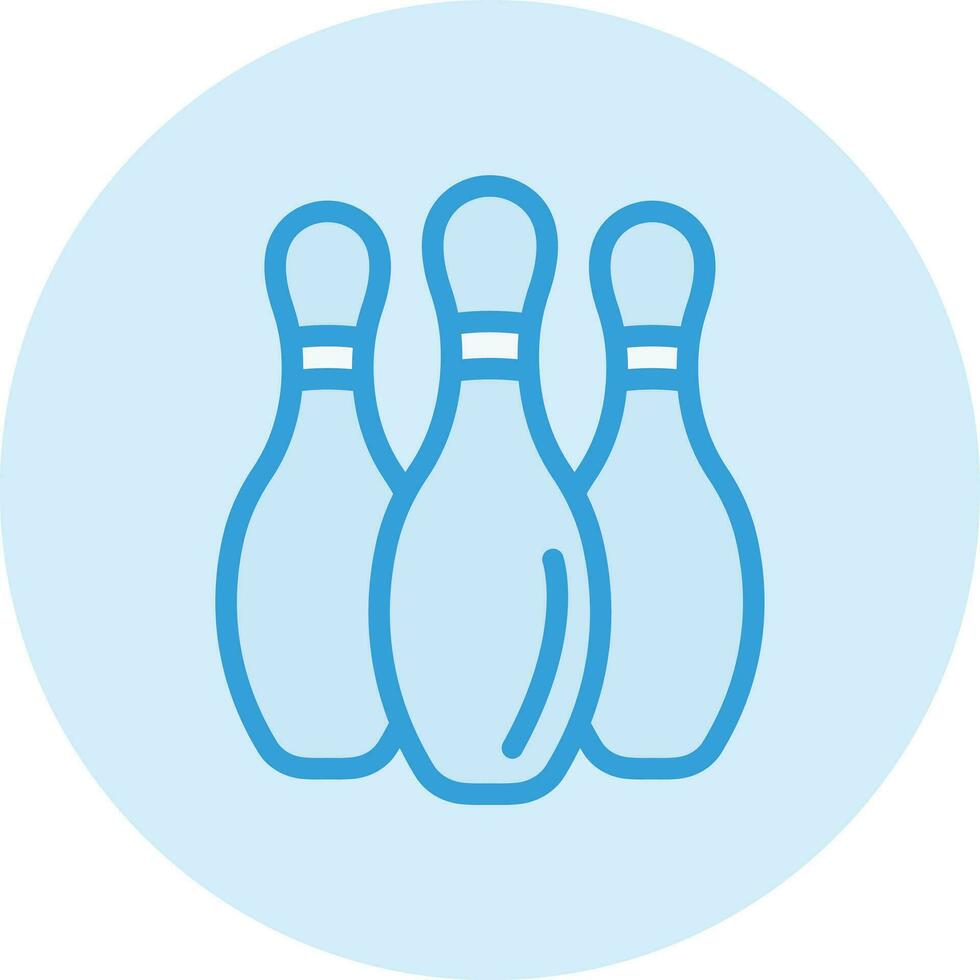 Bowling pins Vector Icon Design Illustration