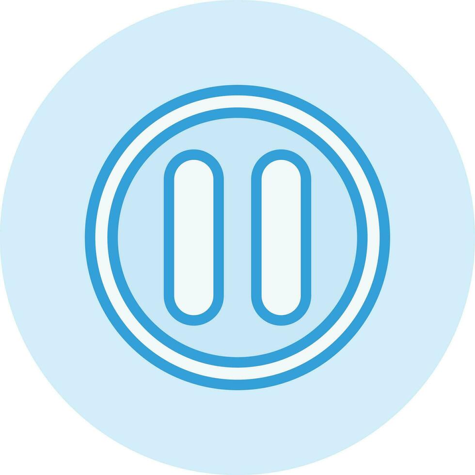 Pause Vector Icon Design Illustration
