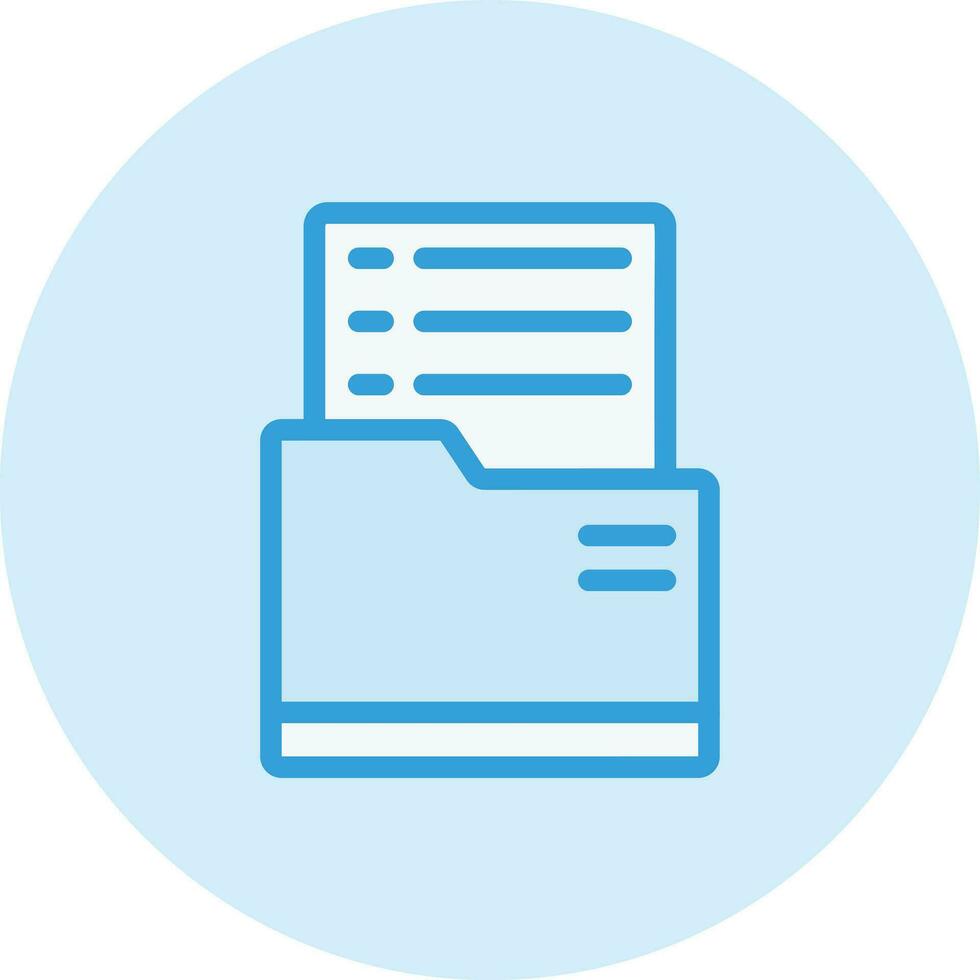 Dossier Vector Icon Design Illustration
