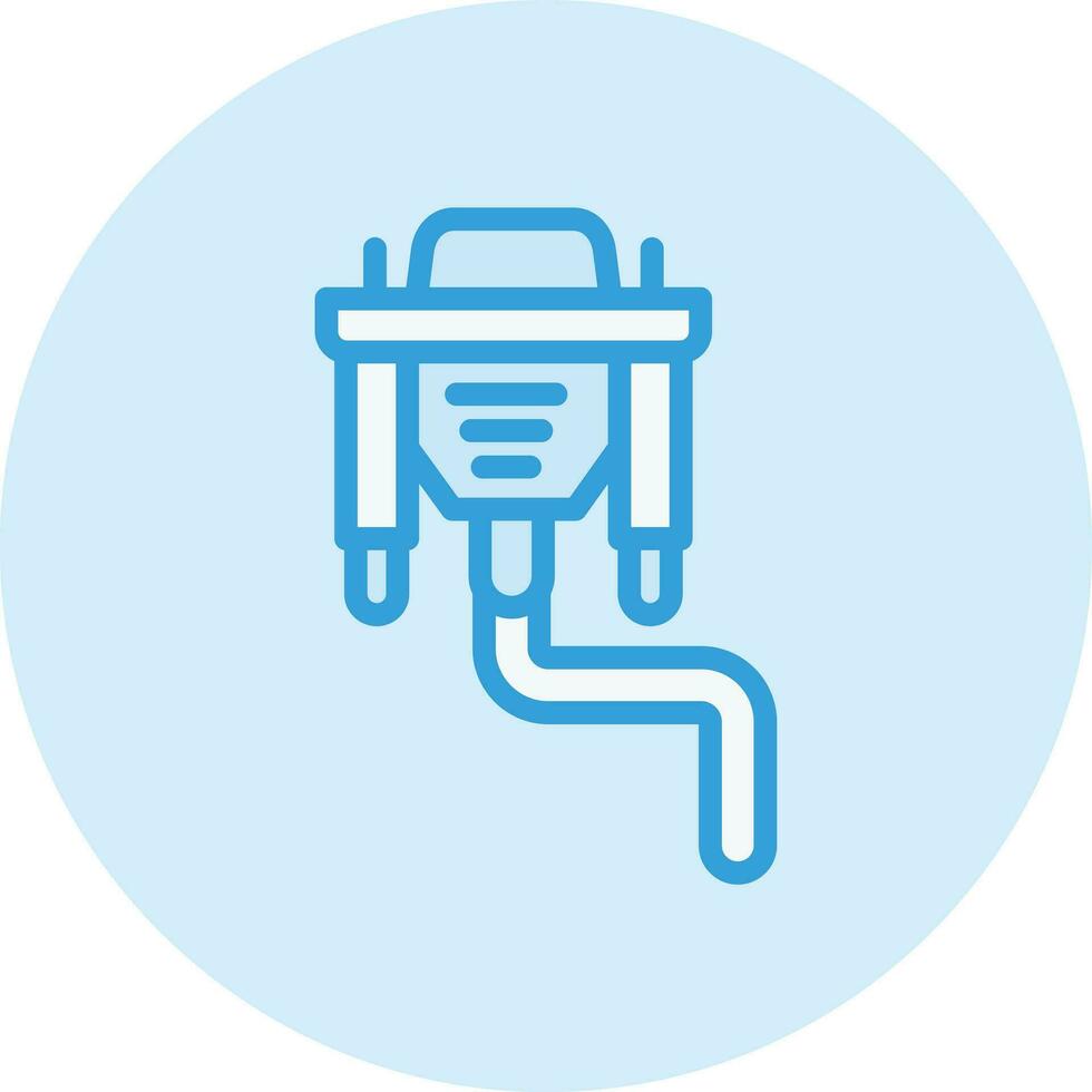 Vga Cable Vector Icon Design Illustration