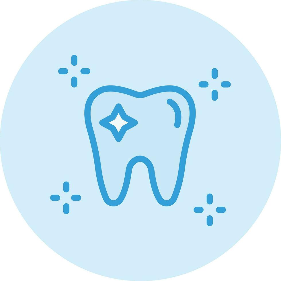 Clean Tooth Vector Icon Design Illustration