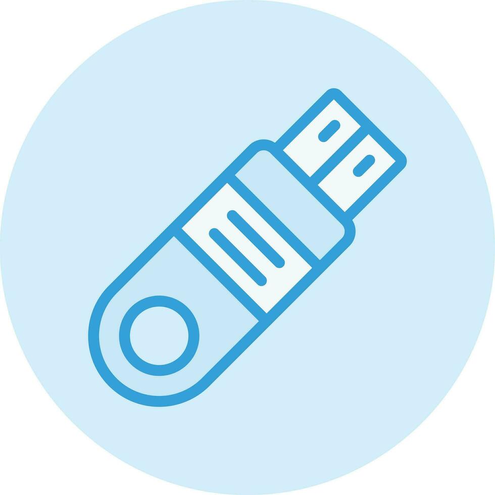 Flash Disk Vector Icon Design Illustration