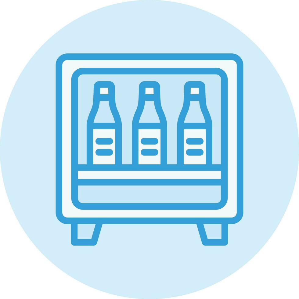 Minibar Vector Icon Design Illustration