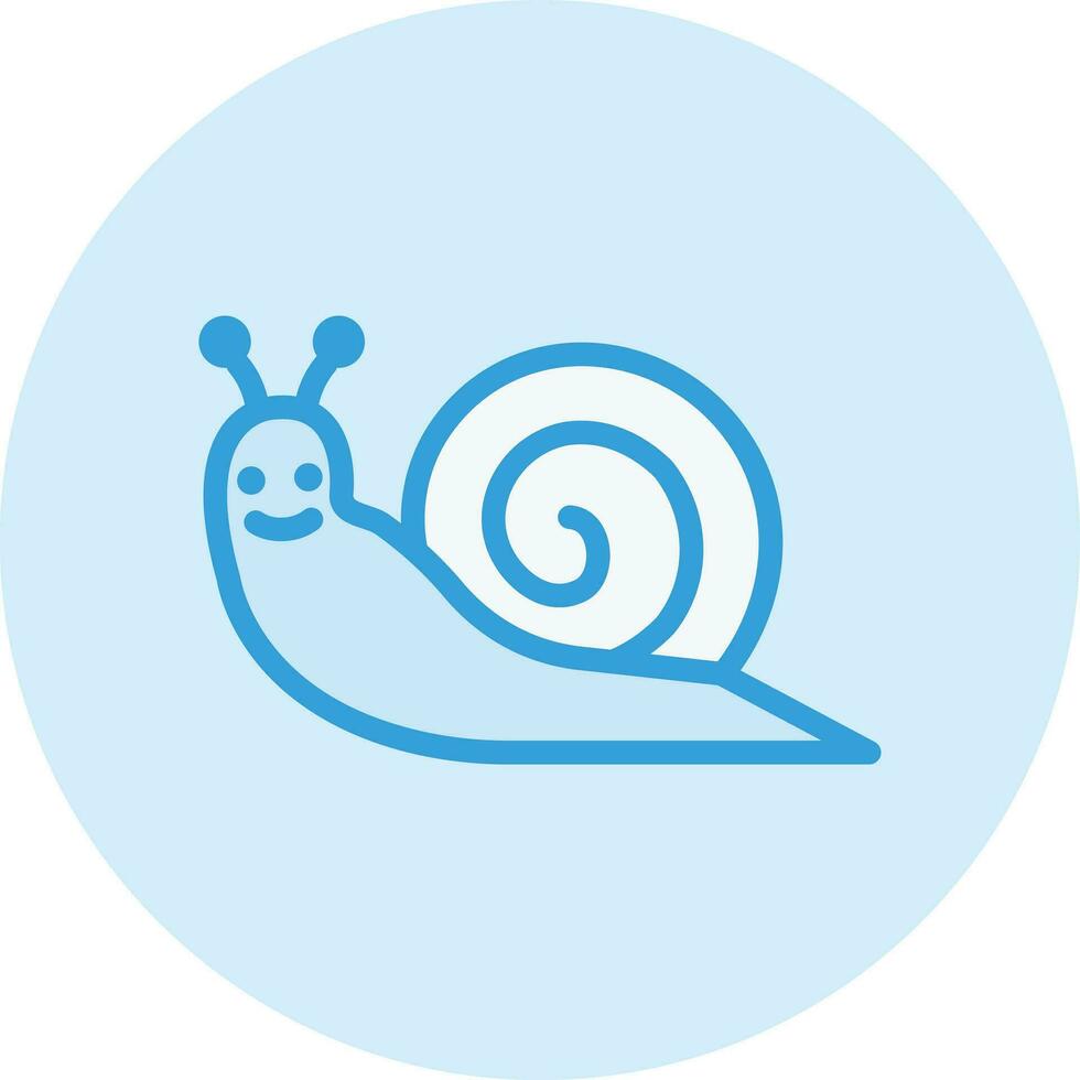 Ilustración de diseño de icono de vector de caracol