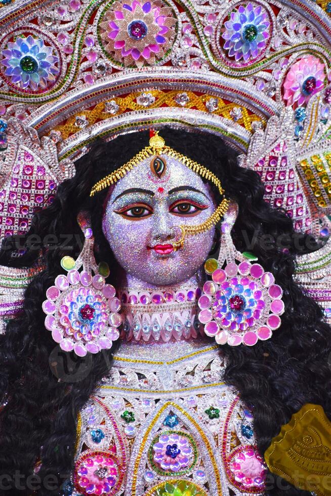 Devi Durga is the Fierce and compassionate Hindu goddess, embodiment of strength and divine grace photo
